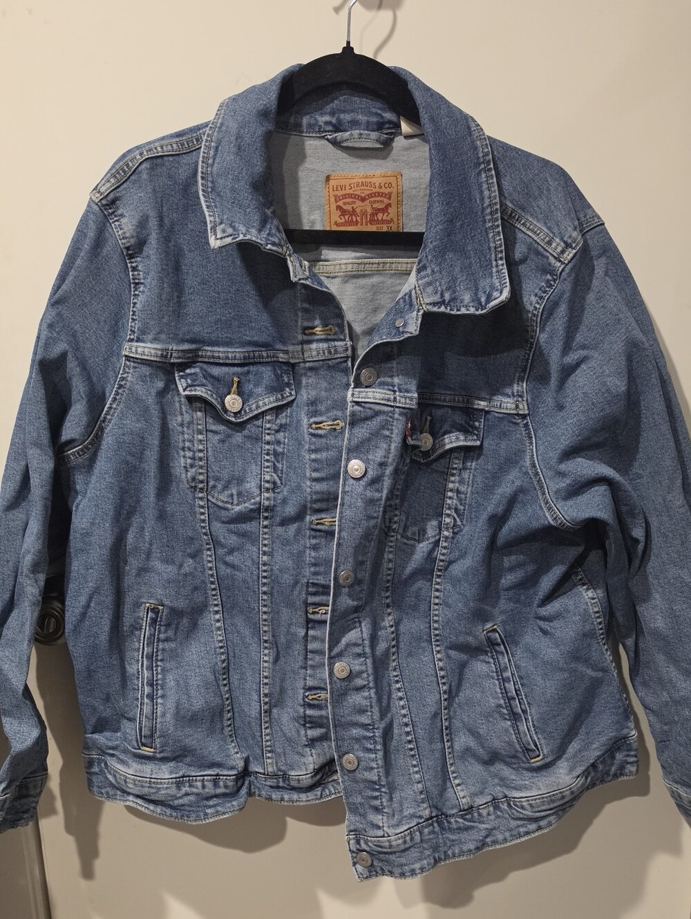 Levi's Men's Classic Light Blue Denim Jacket Size 3X